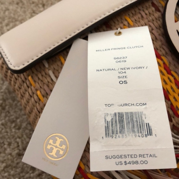 New Tory Burch Miller fringe clutch - Picture 11 of 11